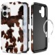 Tech-Protect Lamano MagSafe case for iPhone 17 - brown and white