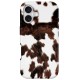Tech-Protect Lamano MagSafe case for iPhone 17 - brown and white