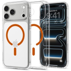 Spigen Ultra Hybrid Mag MagSafe Case for iPhone 18 Pro Max / 17 Pro Max - Transparent Orange