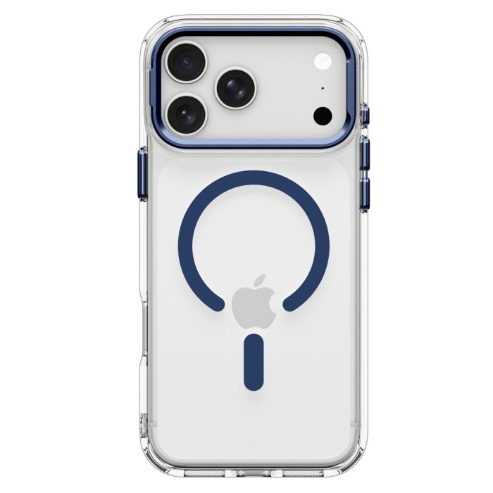Spigen Ultra Hybrid Optik S MagSafe Case for iPhone 18 Pro Max / 17 Pro Max - Clear Navy Blue