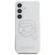 Case Karl Lagerfeld Rhinestones Karl Head Logo Samsung Galaxy S25 transparent