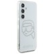 Case Karl Lagerfeld Rhinestones Karl Head Logo Samsung Galaxy S25 transparent