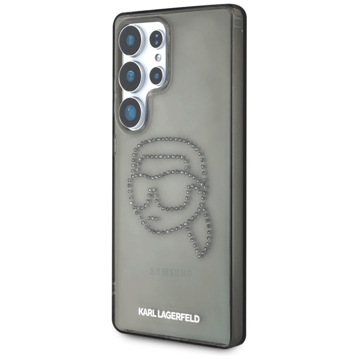 Case Karl Lagerfeld Rhinestones Karl Head Logo Samsung Galaxy S25 Ultra black