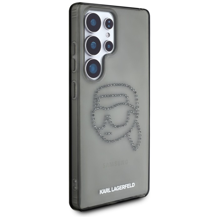 Case Karl Lagerfeld Rhinestones Karl Head Logo Samsung Galaxy S25 Ultra black