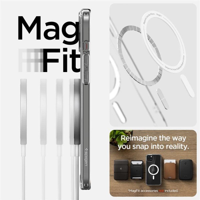 Spigen Crystal Hybrid MagSafe iPhone 15 Plus Case - Clear - OUTLET