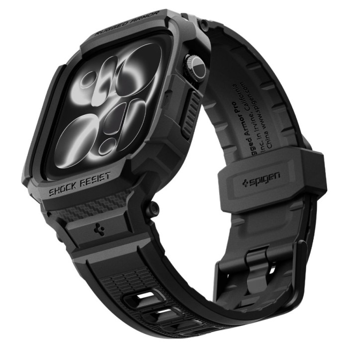 Spigen Rugged Armor Pro Apple Watch 42mm Strap - Matte Black
