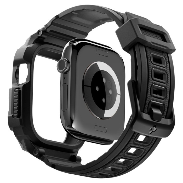 Spigen Rugged Armor Pro Apple Watch 42mm Strap - Matte Black