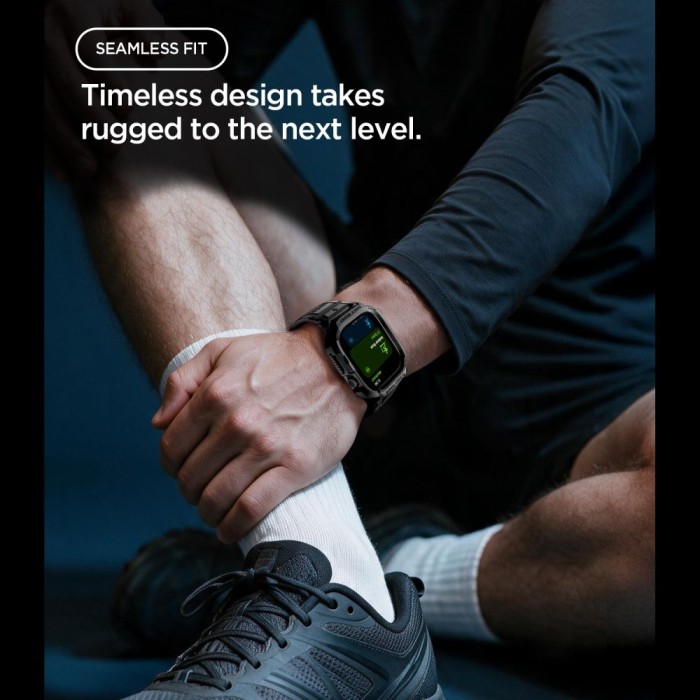 Spigen Rugged Armor Pro Apple Watch 42mm Strap - Matte Black