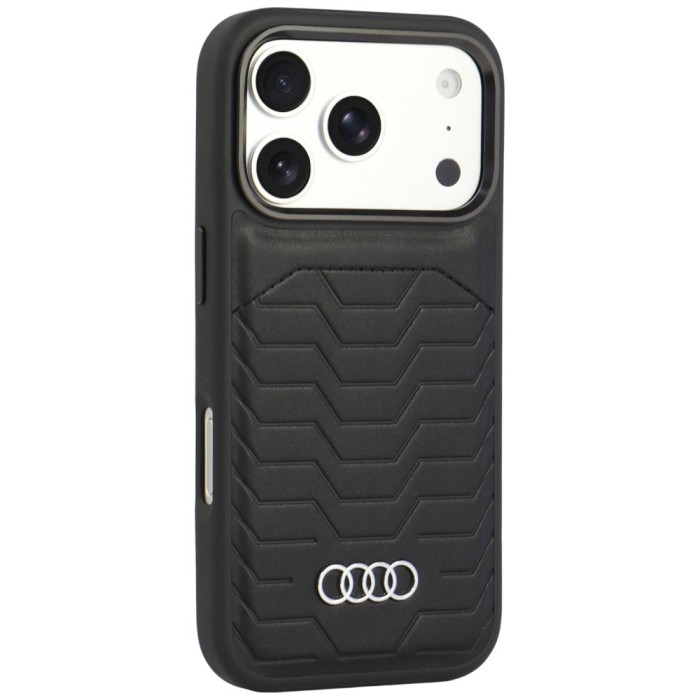 Audi GT Synthetic Leather MagSafe Case for iPhone 18 Pro / 17 Pro - Black