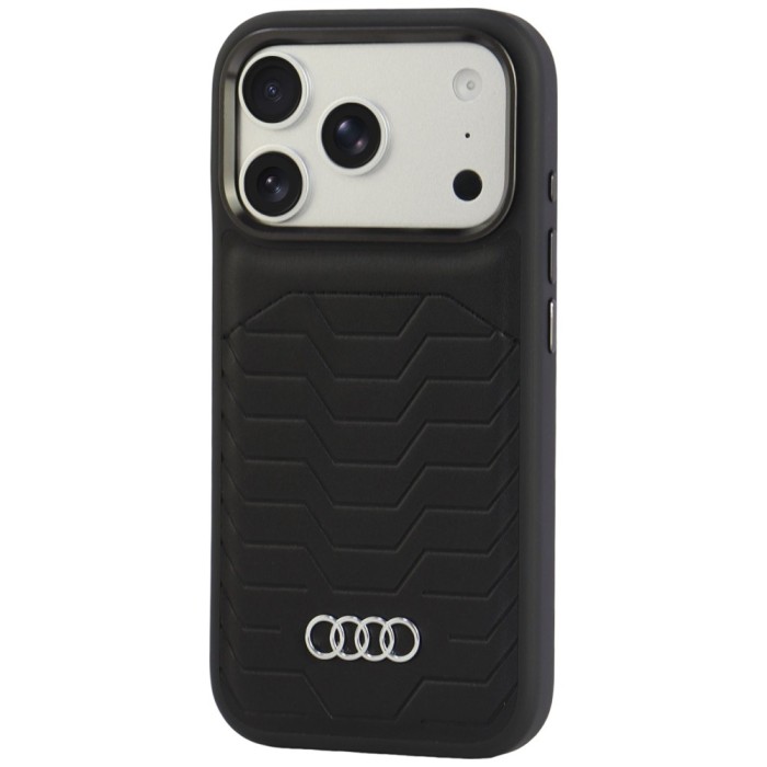 Audi GT Synthetic Leather MagSafe Case for iPhone 18 Pro / 17 Pro - Black