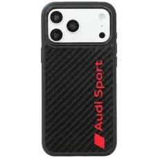 Audi R8 Carbon Fiber MagSafe Case for iPhone 18 Pro Max / 17 Pro Max - Black