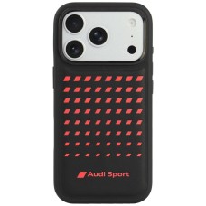 Audi Sport Synthetic Leather MagSafe Case for iPhone 18 Pro / 17 Pro - Black