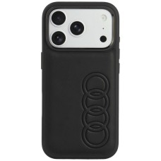 Audi TT Synthetic Leather MagSafe Case for iPhone 18 Pro / 17 Pro - Black