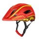 Wozinsky Kids' Full Face Bike Helmet with USB Rear Light S - Red and Yellow - OUTLET