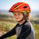 Wozinsky Kids' Full Face Bike Helmet with USB Rear Light S - Red and Yellow - OUTLET