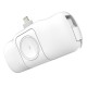 Wozinsky WF16-YLS 5000mAh 15W Lightning Mini Power Bank with Built-in USB-C Cable and Apple Watch Charger - White - OUTLET