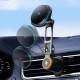 Wozinsky WCT5-6S2Y Car Holder with Qi/MagSafe 15W Wireless Charger and Air Vent Fan - Black - OUTLET