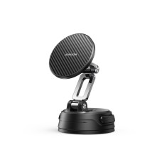 Joyroom JR-ZS51 magnetic car holder with suction cup for windshield or dashboard - black - OUTLET