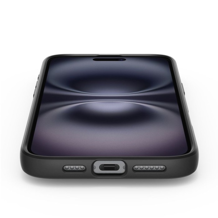 Spigen Liquid Air Case for iPhone 16 Plus - Black - OUTLET