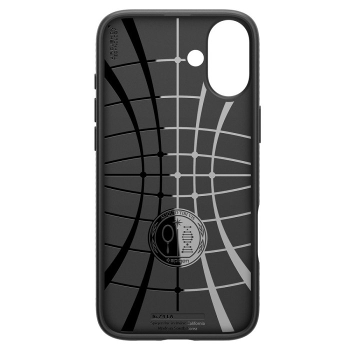 Spigen Liquid Air Case for iPhone 16 Plus - Black - OUTLET