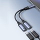 Joyroom SY-C03 USB-C to 2x USB-C 2in1 DAC adapter - black - OUTLET