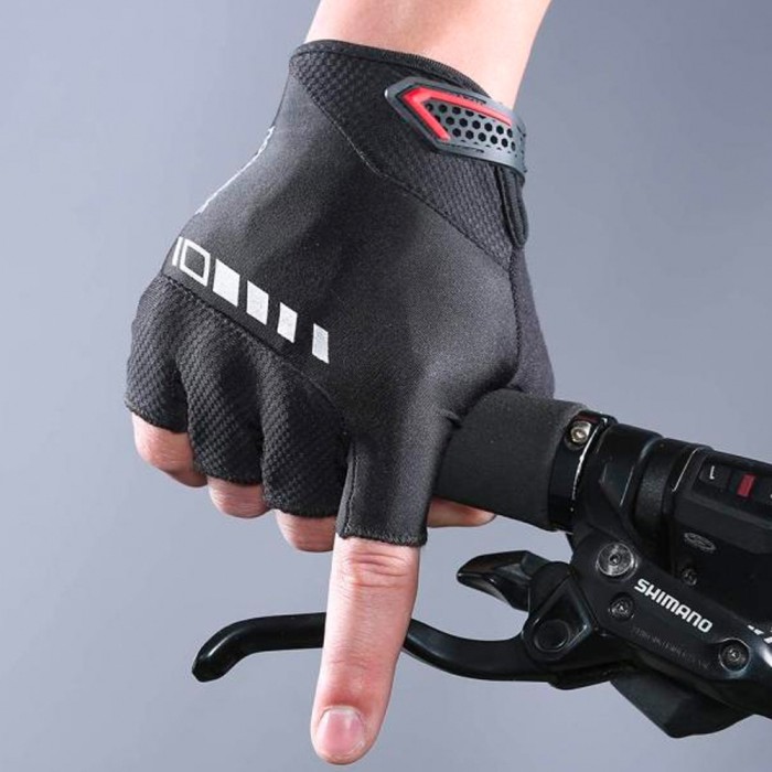Rockbros S143-BK XL cycling gloves with gel inserts - black - OUTLET