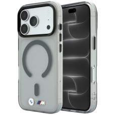 BMW M IML Frosted Metal Logo &amp;amp; Trims MagSafe Case for iPhone 18 Pro / 17 Pro - Dark Gray