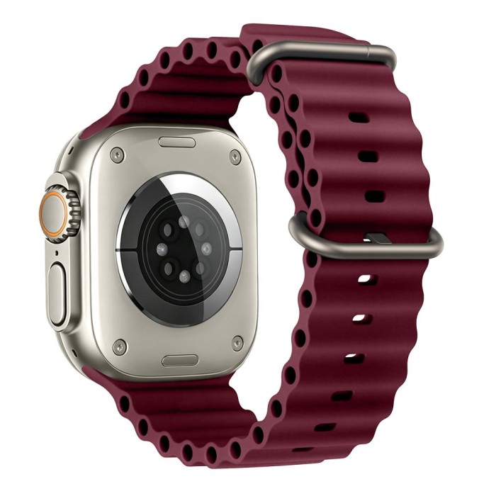 Tech-Protect Iconband Pro strap for Apple Watch 44 / 45 / 46 / 49 mm - burgundy