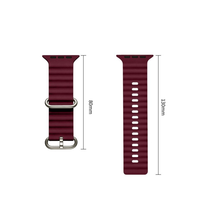 Tech-Protect Iconband Pro strap for Apple Watch 44 / 45 / 46 / 49 mm - burgundy