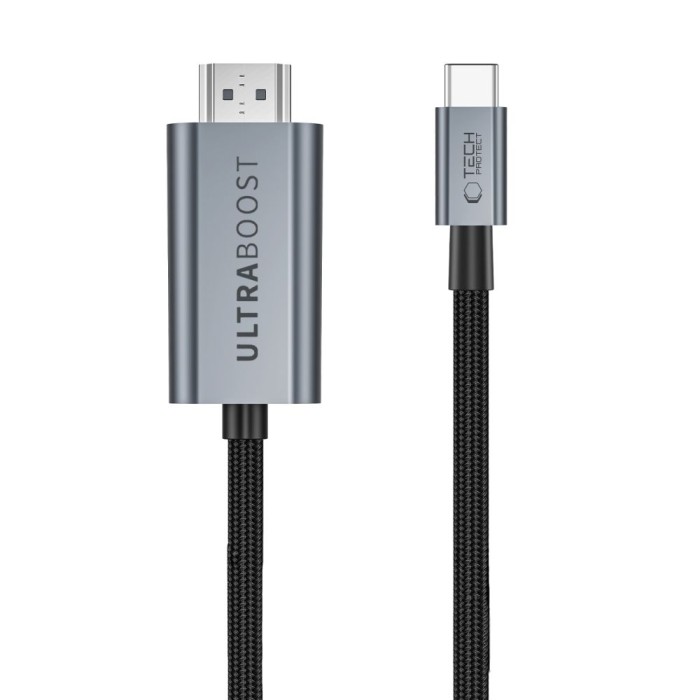 Tech-Protect UltraBoost USB-C HDMI 2.1 60HZ Video Cable 300 cm - Gray