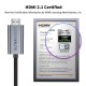 Tech-Protect UltraBoost USB-C HDMI 2.1 60HZ Video Cable 300 cm - Gray