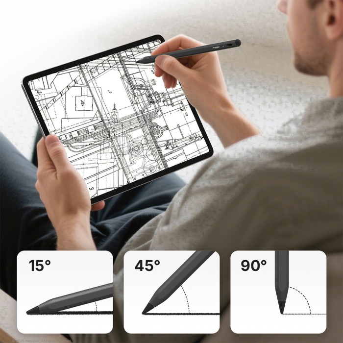 Metapen A8 V4 Active Stylus for iPad USB-C - Black