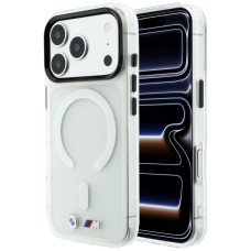 BMW M IML Frosted Metal Logo &amp;amp; Trims MagSafe Case for iPhone 18 Pro Max / 17 Pro Max - Transparent