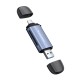Wozinsky WCR-5G Memory Card Reader for SD and microSD USB-A 3.0 / USB-C 3.0 Aluminum - Gray