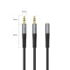 Orico AX1 audio adapter mini jack 3.5 mm headphone and microphone splitter 0.5 m - black