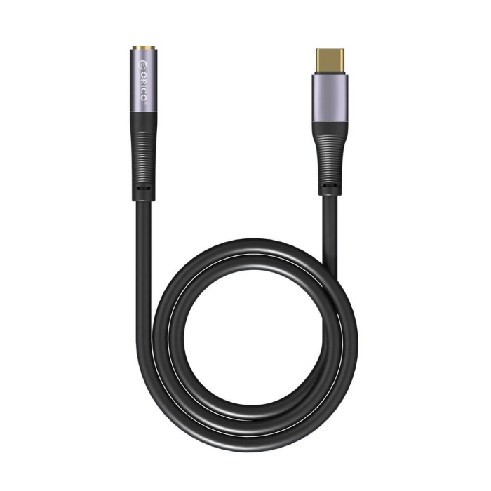 Orico AXC-02 USB-C to 3.5 mm jack audio cable 50 cm - black