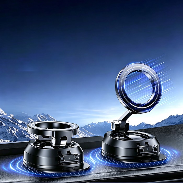Wozinsky WUS-CZ37 Magnetic 360° Dashboard Car Mount - Black