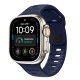 Tech-Protect Silicone Line Strap for Apple Watch 44 / 45 / 46 / 49 mm - Navy Blue