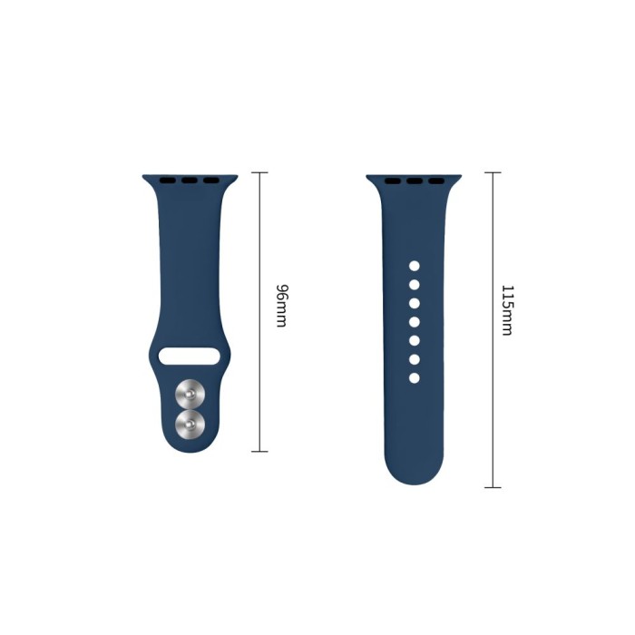 Tech-Protect Silicone Strap for Apple Watch 40/41/42 mm - Navy Blue