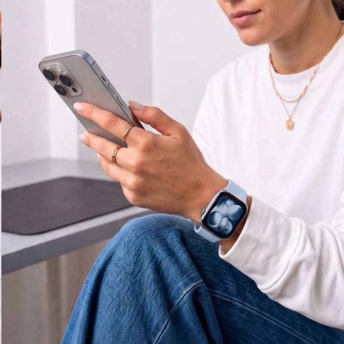 Tech-Protect Silicone strap for Apple Watch 40 / 41 / 42 mm - light blue