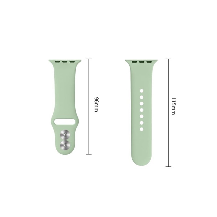 Tech-Protect Silicone Strap for Apple Watch 40/41/42 mm - Light Green