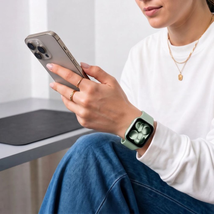 Tech-Protect Silicone Strap for Apple Watch 40/41/42 mm - Light Green