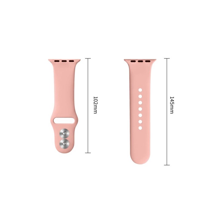 Tech-Protect Silicone Strap for Apple Watch 44 / 45 / 46 / 49 mm - Pink