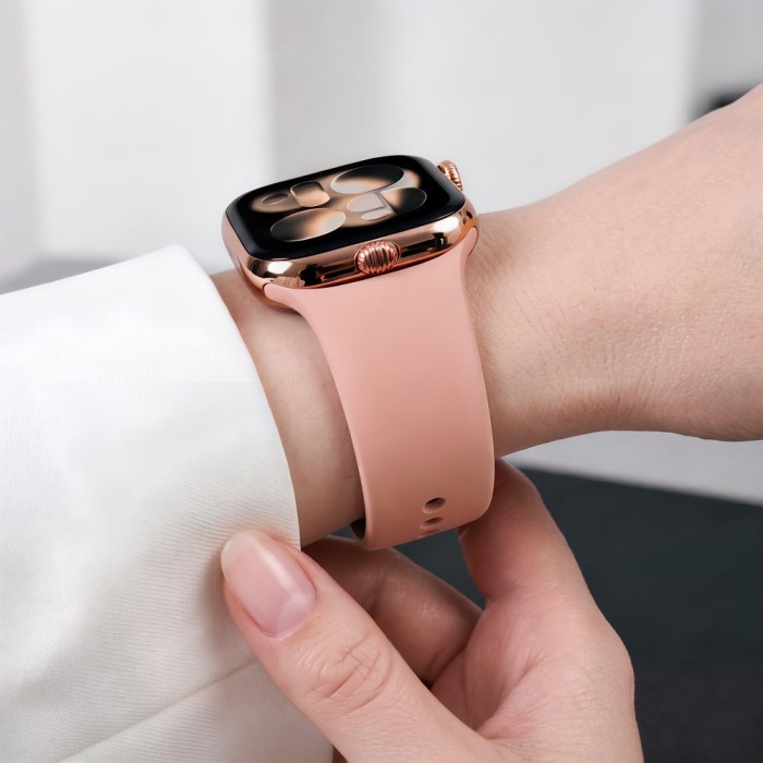 Tech-Protect Silicone Strap for Apple Watch 44 / 45 / 46 / 49 mm - Pink