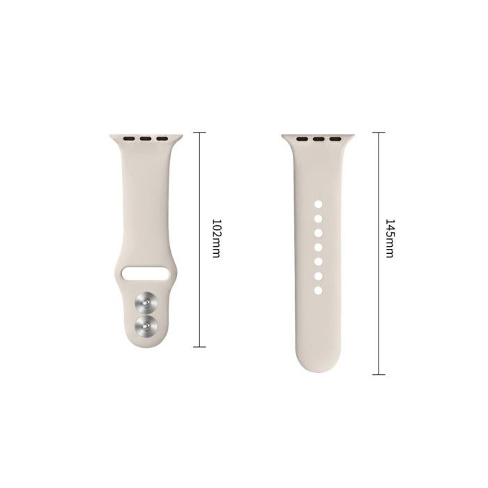 Tech-Protect Silicone Strap for Apple Watch 44 / 45 / 46 / 49 mm - Beige