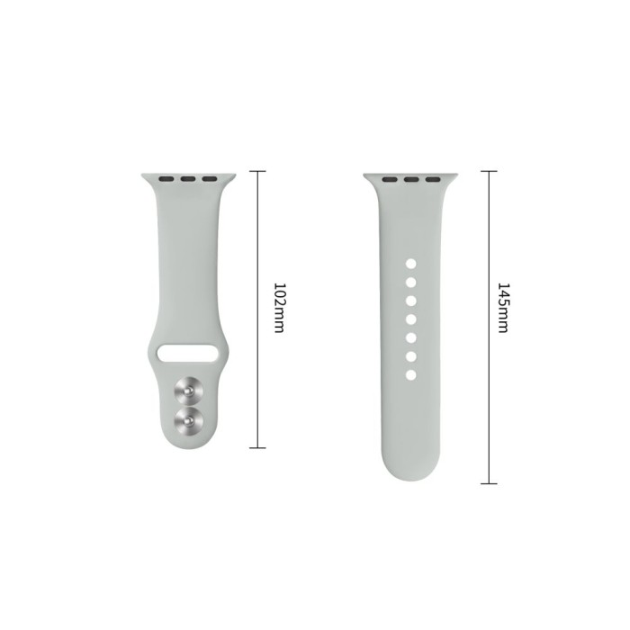 Tech-Protect Silicone Strap for Apple Watch 44 / 45 / 46 / 49 mm - Gray