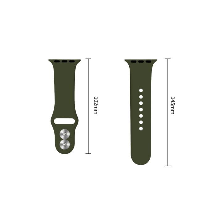 Tech-Protect Silicone Strap for Apple Watch 44 / 45 / 46 / 49 mm - Green