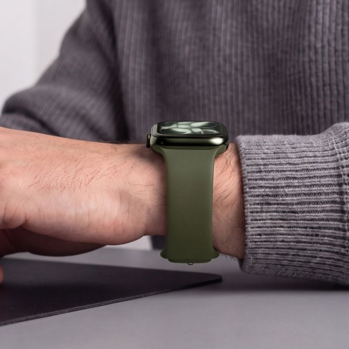 Tech-Protect Silicone Strap for Apple Watch 44 / 45 / 46 / 49 mm - Green