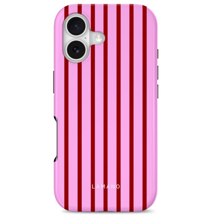 Tech-Protect Lamano MagSafe Case for iPhone 17 - Red and Pink