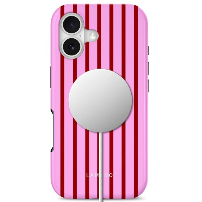 Tech-Protect Lamano MagSafe Case for iPhone 17 - Red and Pink